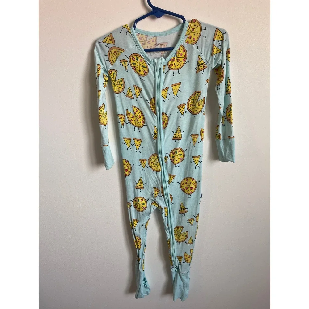 Little Sleepies Pizza Pals Bamboo Zippy 18-24 Months